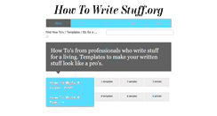 Desktop Screenshot of howtowritestuff.org