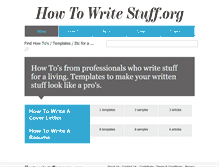 Tablet Screenshot of howtowritestuff.org